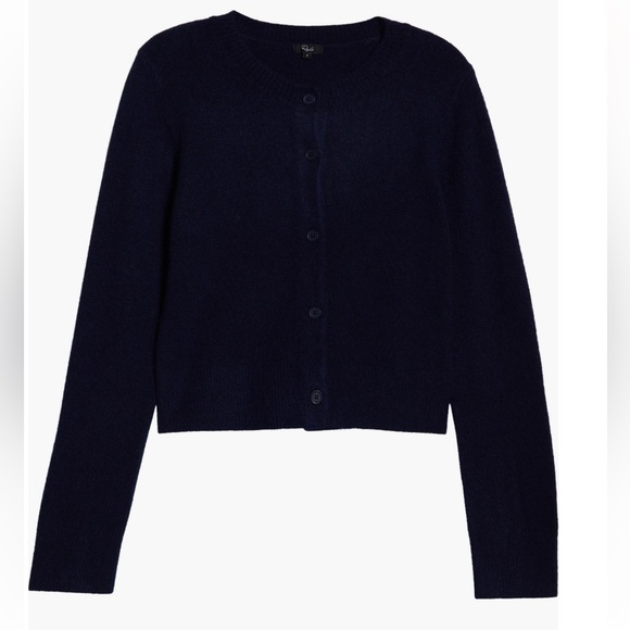 RAILS Matilda Cropped Cardigan Sweater In Navy Blue size XS - Picture 4 of 10